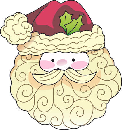 This cute Santa is a perfect design for Christmas.   のイラスト素材