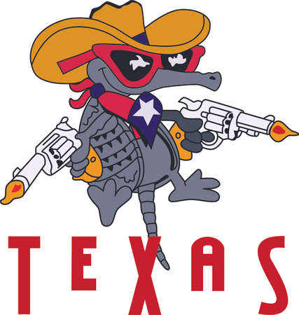 Yee haw!  This is a cute design for your cowboy.  He will love it!のイラスト素材