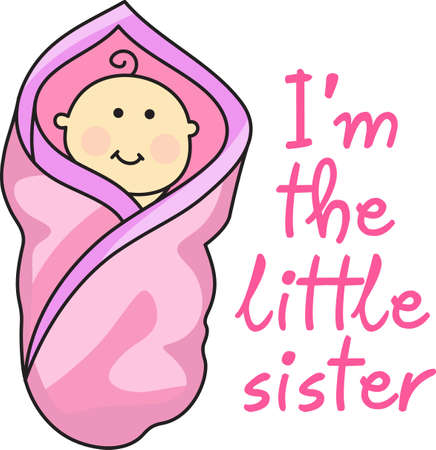 A baby girl is made from sugar and spice everything sweet and everything nice.  Use this design on the girls room.  Get these designs from Great Notions.のイラスト素材