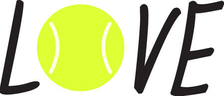 Remind your special tennis player that loves the game of tennis.  Perfect for couples that love to play tennis together!のイラスト素材