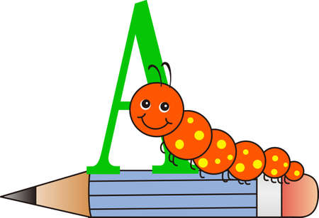 This is a cute caterpillar is perfect for your springtime design.  Another cute image from Great Notions!のイラスト素材
