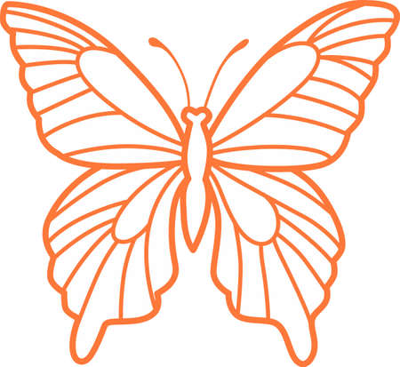 This is a beautiful butterfly for your summertime fun.  Pick these designs from Great Notions.のイラスト素材