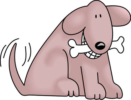 My best friend is hard at work for me.  Show everyone how much your dog means to you.  They will love it!のイラスト素材