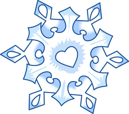 This beautiful snowflake is a perfect design for this winter.  Pick those designs from Great Notions.のイラスト素材