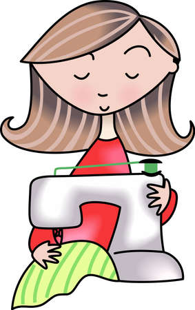 The seamstress or quilter in your family spends lots of time sewing holes, buttons and making beautiful items.  This design is perfect for them! They will love it!のイラスト素材