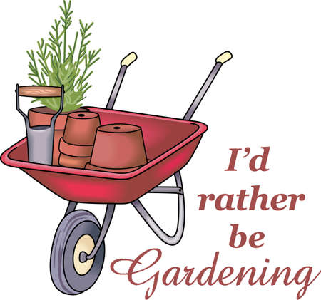 This is perfect for gardeners who enjoy working in the yard so everyone will enjoy their flowers.  They will love it!のイラスト素材