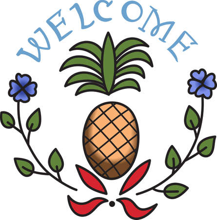 This is a perfect design for your home during the fall.  Make your guests feel welcome.  They will love it!のイラスト素材