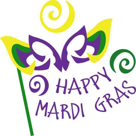 Grab your Mardi Gras mask and head to the ball.  のイラスト素材