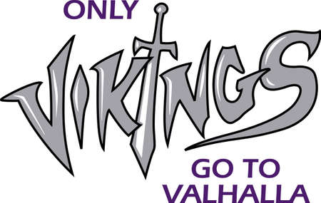 Show your team spirit with this Vikings  .  Everyone will love it!のイラスト素材