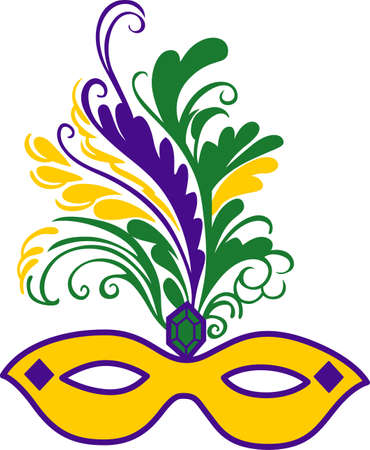 Get ready for the Mardi Gras parties with this fantastic mask.   のイラスト素材