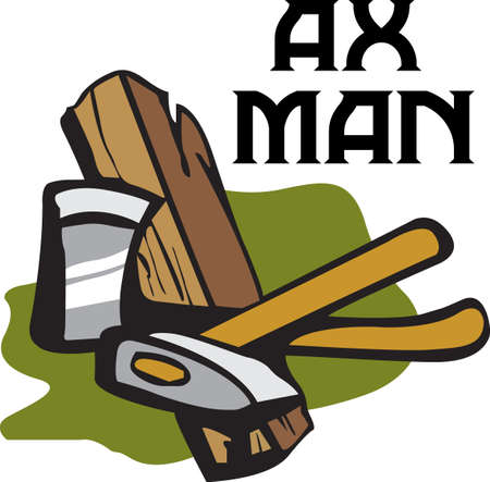 Its the perfect advertisement for your wood cutting business. のイラスト素材