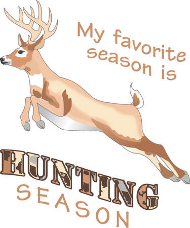 Life is simple, go hunting!  Get matching items for everyone in your group, they will love it!のイラスト素材