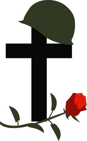 A hero's ultimate sacrifice is never forgotten.のイラスト素材