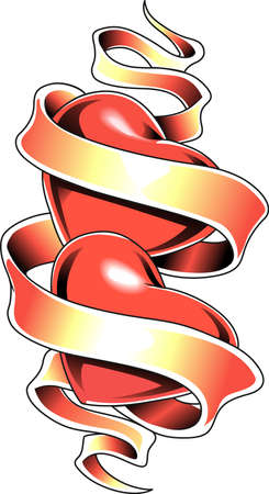 Give your loved one these beautiful hearts for Day.  They will love it!のイラスト素材