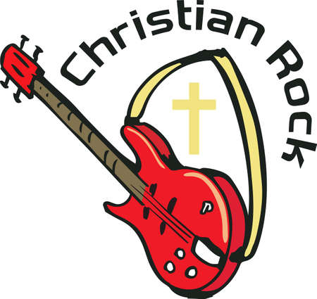Be musical; choose a guitar not a weapon.  Perfect for the guitar player you know.  They will love it!のイラスト素材
