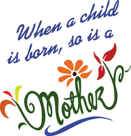 Show your mother how much you love her with beautiful flowers.のイラスト素材