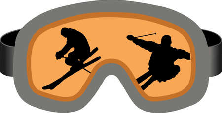 This is perfect to wear this winter design while enjoying playing or skiing.  Your family will love it.のイラスト素材