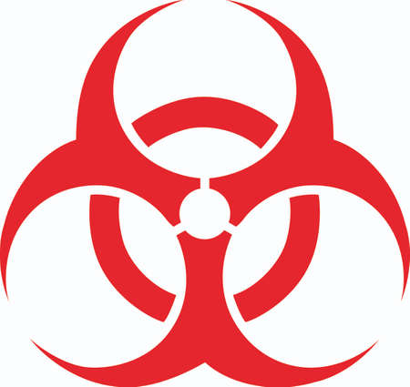 Mark a safety hazard with this biohazard symbol.のイラスト素材