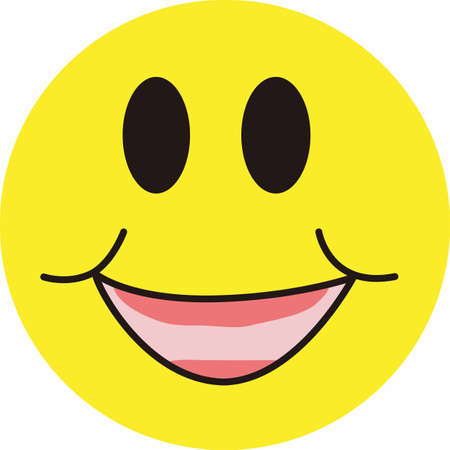 Have a happy face to brighten your day.のイラスト素材