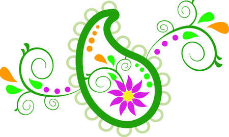 Use a paisley to accent any project.のイラスト素材