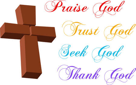 Display your faith with a symbol of Christ's sacrifice.のイラスト素材