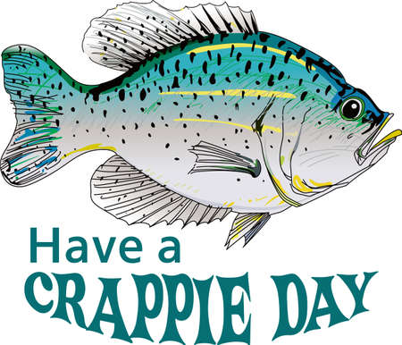 Dont forget this cute design when you go fishin.  This design is perfect to take with you when you go.  Everyone will love it!のイラスト素材