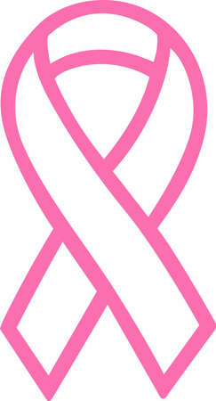 Display your support for a cure for cancer with an awareness ribbon.のイラスト素材