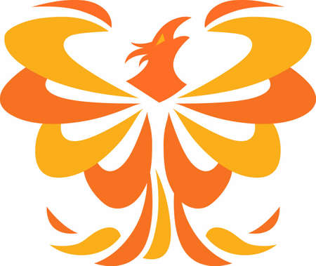 A beautiful phoenix will be a wonderful design on any project.のイラスト素材