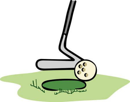 Golf is a great past time sport to enjoy playing with a group or on your own.  A perfect design for the golfer from Great Notions.のイラスト素材