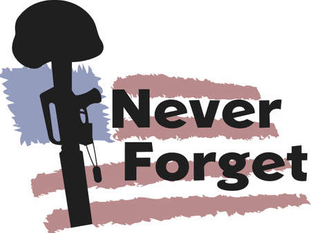 Honor the fallen soldier for their greatest sacrifice.  のイラスト素材