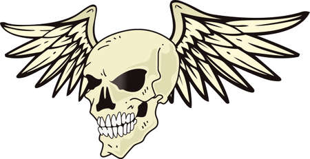 This skull is perfect for Halloween.  Add to your shirt for when you go trick or treating.  Get these designs from Great Notions.のイラスト素材