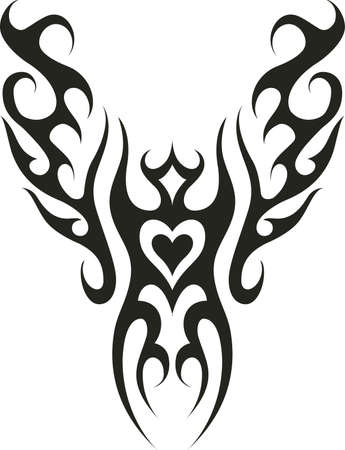 This flame tattoo is perfect for Halloween.  Add to your shirt for when you go trick or treating.  Get these designs from Great Notions.のイラスト素材