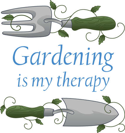 This is perfect for gardeners who enjoy working in the yard so everyone will enjoy their flowers.  They will love it!のイラスト素材