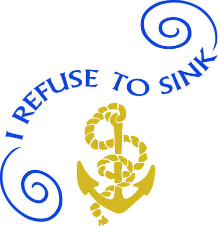 A great anchor makes a wonderful inspirational design.のイラスト素材