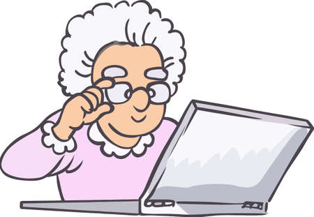 This design will make seniors laugh.のイラスト素材