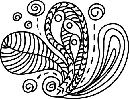 Accent any project with a lovely paisley decoration.のイラスト素材