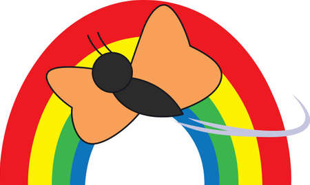 Rainbows are a wonderful way to accent your projects.のイラスト素材