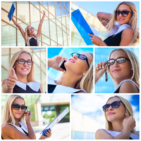 Portrait of successful businesswomanの写真素材