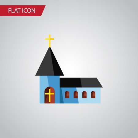 Isolated Structure Flat Icon. Christian Vector Element Can Be Used For Structure, Christian, Building Design Concept.のイラスト素材