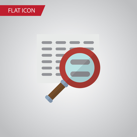 Isolated Search Flat Icon. Scan Vector Element Can Be Used For Scan, Search, Magnifier Design Concept.のイラスト素材