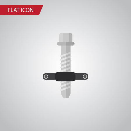 Isolated Silent Block Puller Flat Icon. Muffler Vector Element Can Be Used For Silent, Block, Puller Design Concept.のイラスト素材