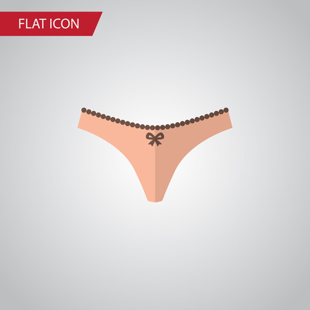 Isolated Panties Flat Icon. Lingerie Vector Element Can Be Used For Panties, Lingerie, Underwear Design Concept.のイラスト素材