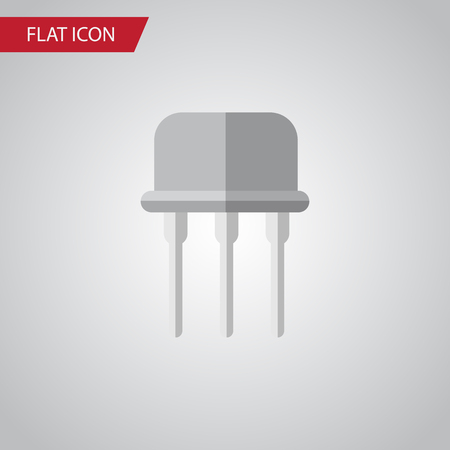 Isolated Opposition Flat Icon. Resist Vector Element Can Be Used For Semiconductor, Fiildistor, Resist Design Concept.のイラスト素材