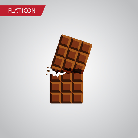 Isolated Dessert Flat Icon. Wrapper Vector Element Can Be Used For Wrapper, Dessert, Chocolate Design Concept.のイラスト素材