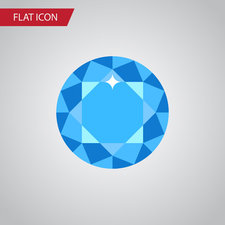 Isolated Brilliant Flat Icon. Diamond Vector Element Can Be Used For Diamond, Brilliant, Gem Design Concept.のイラスト素材