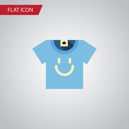 Isolated T-Shirt Flat Icon. Blouse Vector Element Can Be Used For Shirt, Blouse, Clothes Design Concept.のイラスト素材