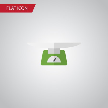 Isolated Weighing Flat Icon. Children Scales Vector Element Can Be Used For Weighing, Children, Scales Design Concept.のイラスト素材