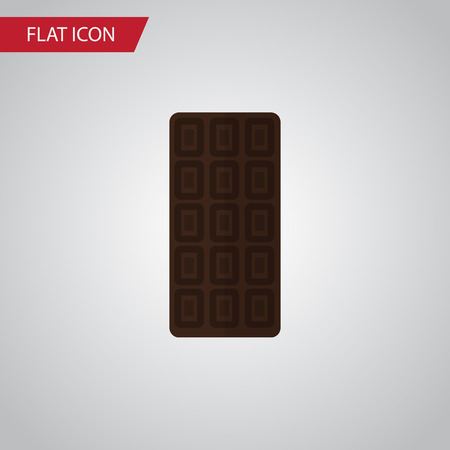 Isolated Chocolate Bar Flat Icon. Confection Vector Element Can Be Used For Chocolate, Confection, Bar Design Concept.のイラスト素材