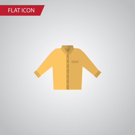 Isolated Shirt Flat Icon. Banyan Vector Element Can Be Used For Shirt, Banyan, Man Design Concept.のイラスト素材