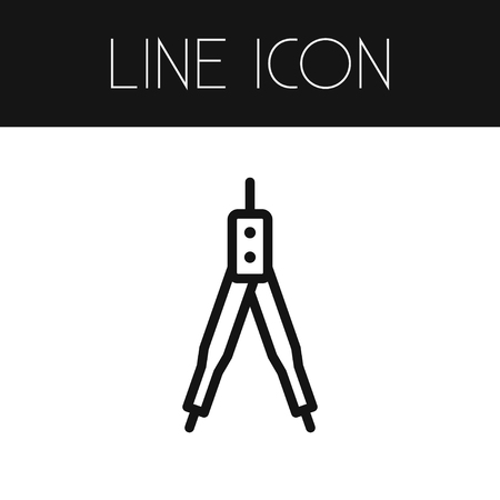 Isolated Route Outline. Measurement Dividers Vector Element Can Be Used For Measurement, Dividers, Location Design Concept.のイラスト素材